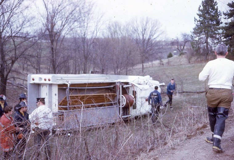 Tower Road Accident Pumper Rolled Over 1971 photo 2.jpg