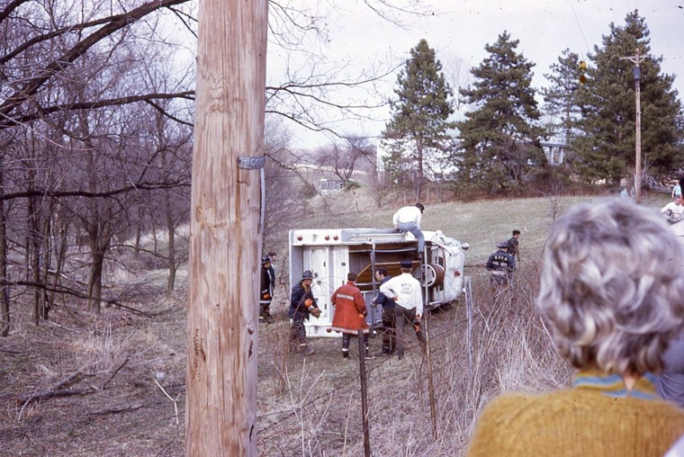 Tower Road Accident Pumper Rolled Over 1971 photo 4.jpg