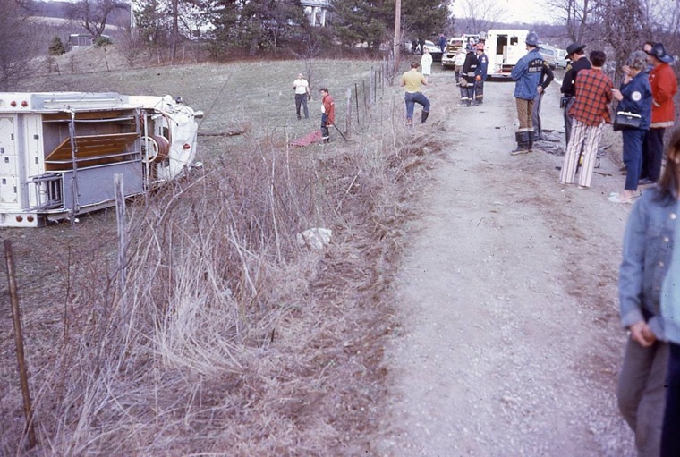 Tower Road Accident Pumper Rolled Over 1971 photo 5.jpg
